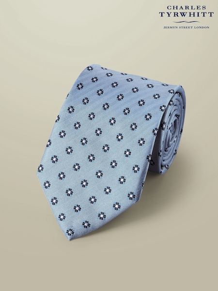 Charles Tyrwhitt Blue Stain Resistant Medallion Tie (W36639) | £35