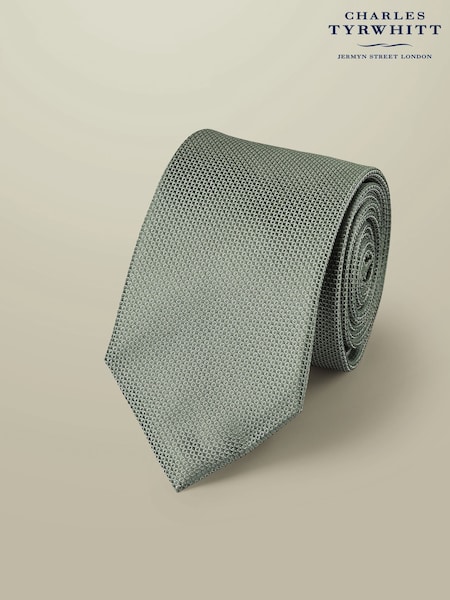 Charles Tyrwhitt Green Stain Resistant Medallion Tie (W36673) | £40