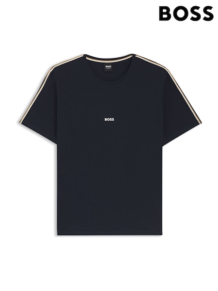 BOSS Blue Regular Fit Unique Logo T-Shirt (W36795) | £49