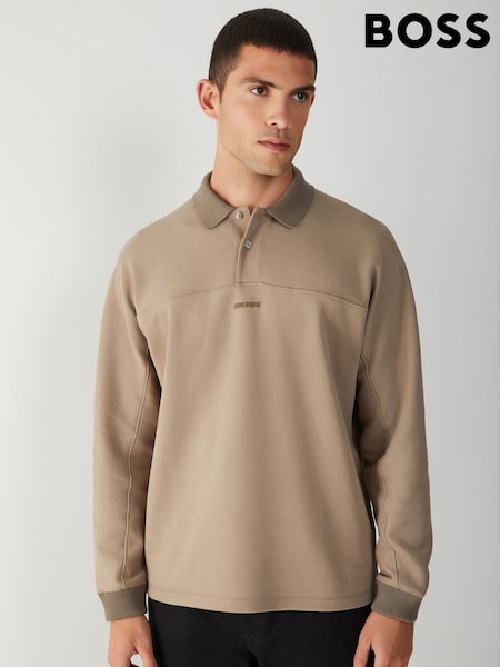 BOSS Green Relaxed Fit Logo Polo Shirt (W36809) | £119