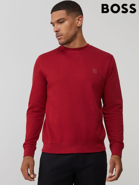 BOSS Red Westart Crew Neck Logo Sweatshirt (W36851) | £99