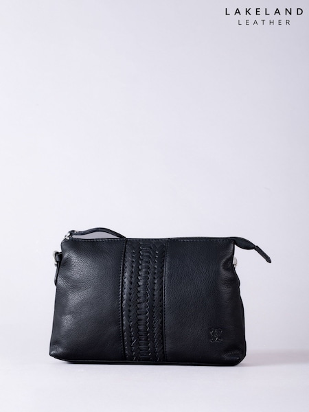 Lakeland Leather Black Eden Cross-Body Bag (W36902) | £50
