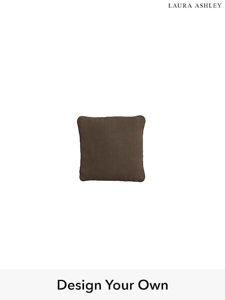 Sinclair Cord/Chocolate Brown Upholstery Cushions By Laura Ashley (W37103) | £55