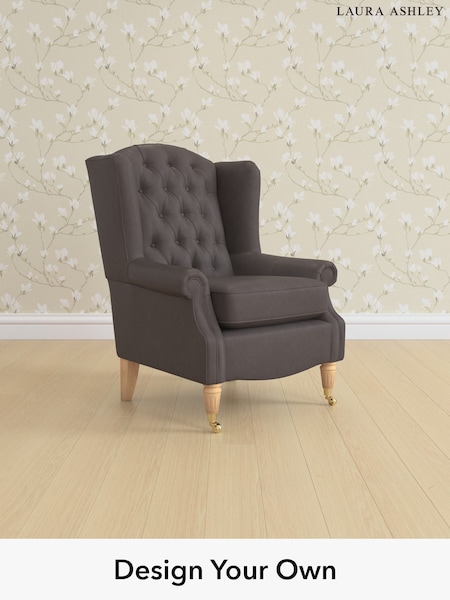 Bronington Leather/Pewter Grey Enderby Buttoned Leather By Laura Ashley (W37105) | £1,350