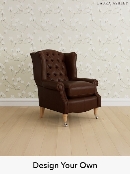 Bronington Leather/Hazel Brown Enderby Buttoned Leather By Laura Ashley (W37106) | £1,350