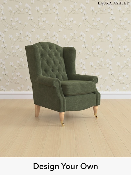 Alwyn Velvet/Ivy Green Enderby Buttoned By Laura Ashley (W37111) | £875