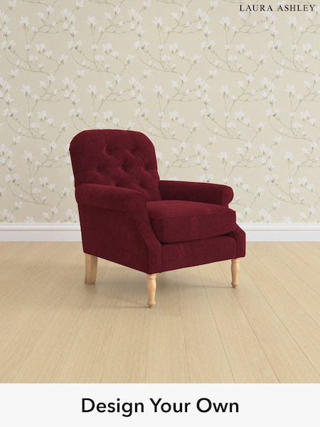 Alwyn Velvet/Burgundy Red Cambridge Button Back By Laura Ashley (W37114) | £825