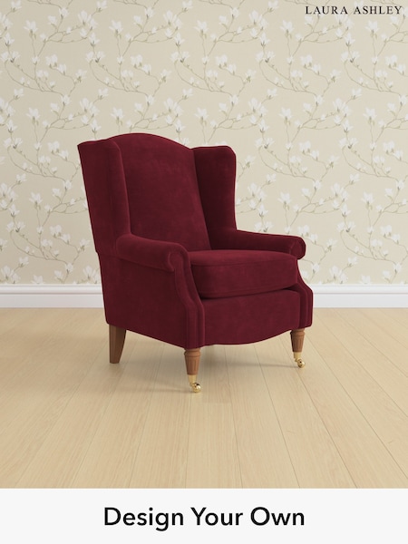 Alwyn Velvet/Burgundy Red Enderby By Laura Ashley (W37116) | £850