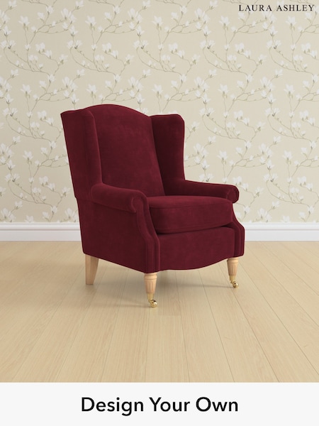 Alwyn Velvet/Burgundy Red Enderby By Laura Ashley (W37116) | £850