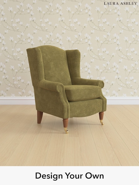 Alwyn Velvet/Olive Green Enderby By Laura Ashley (W37123) | £850