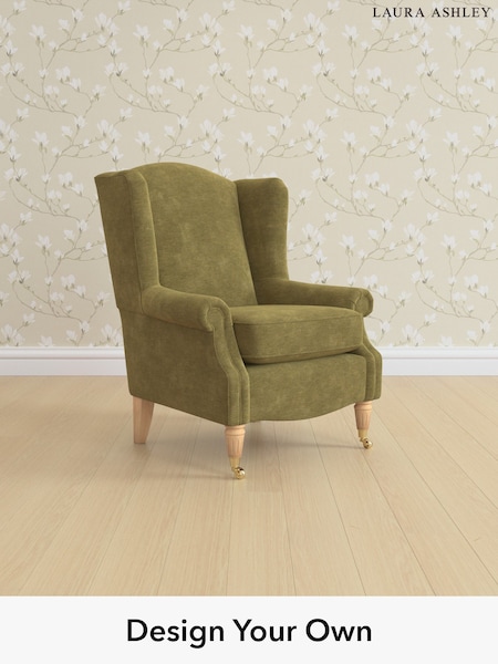 Alwyn Velvet/Olive Green Enderby By Laura Ashley (W37123) | £850