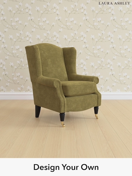 Alwyn Velvet/Olive Green Enderby By Laura Ashley (W37123) | £850