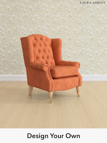 Bainton/Terracotta Orange Enderby Buttoned By Laura Ashley (W37154) | £825
