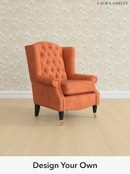 Bainton/Terracotta Orange Enderby Buttoned By Laura Ashley (W37154) | £825