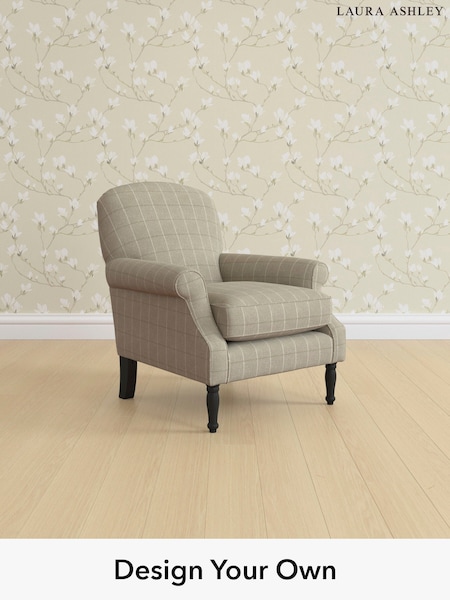 Carolyn Check/Hazelnut Natural Cambridge By Laura Ashley (W37165) | £800