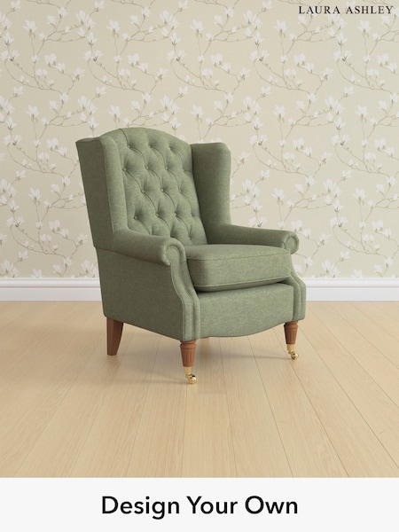Harley/Moss Green Enderby Buttoned By Laura Ashley (W37176) | £975
