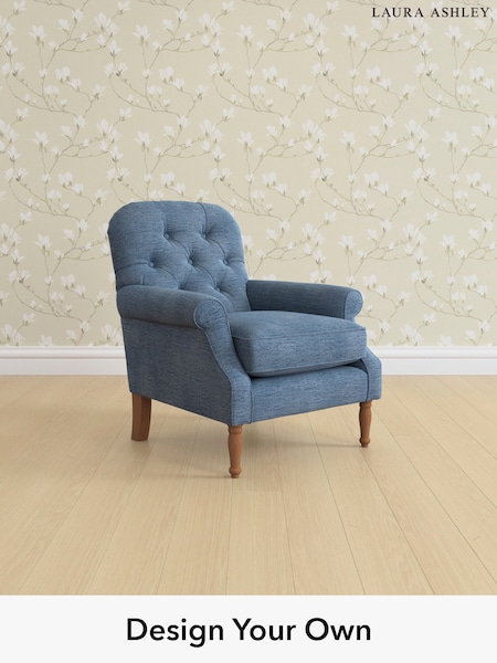 Edwin Chenille/Seaspray Blue Cambridge Button Back By Laura Ashley (W37179) | £875