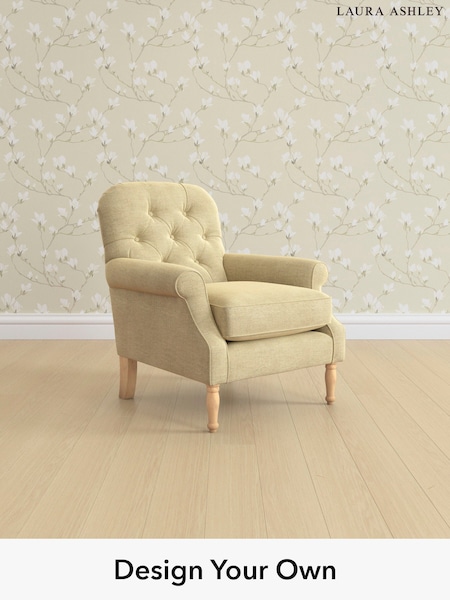 Edwin Chenille/Truffle Natural Cambridge Button Back By Laura Ashley (W37183) | £875