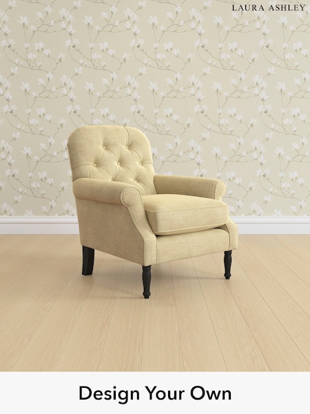 Edwin Chenille/Truffle Natural Cambridge Button Back By Laura Ashley (W37183) | £875