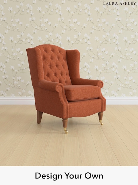 Harley/Terracotta Orange Enderby Buttoned By Laura Ashley (W37191) | £975