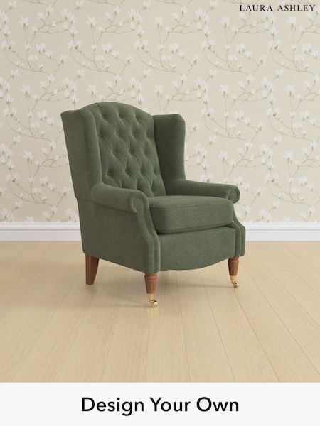 Lundar Chenille/Ivy Green Enderby Buttoned By Laura Ashley (W37194) | £875