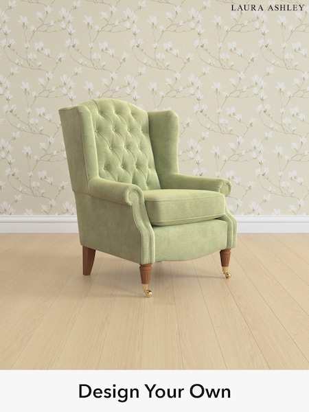 Orla/Pale Hedgerow Green Enderby Buttoned By Laura Ashley (W37236) | £975