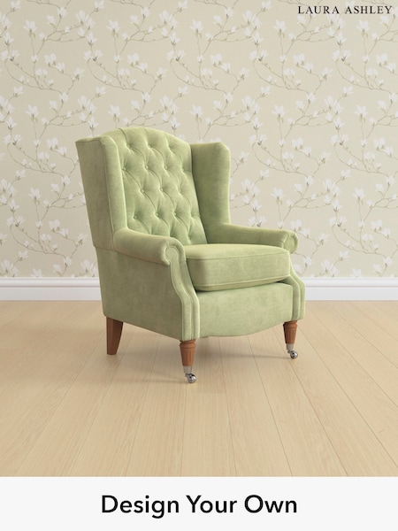 Orla/Pale Hedgerow Green Enderby Buttoned By Laura Ashley (W37236) | £975
