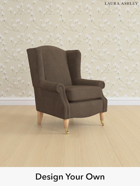 Sinclair Cord/Chocolate Brown Enderby By Laura Ashley (W37240) | £900