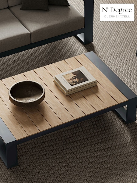 Nth Degree Dark Grey N5 Garden Rectangular Coffee Table (W37698) | £525