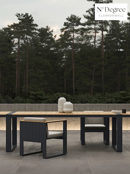 Nth Degree Dark Grey N5 Garden Six Seater Dining Table (W37708) | £1,065