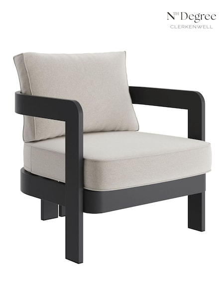 Nth Degree Bone Canvas N3 Garden Lounge Chair (W37730) | £770