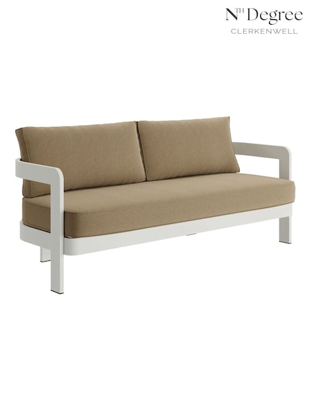 Nth Degree Wheat Canvas N3 Garden Three Seater Sofa (W37731) | £1,130