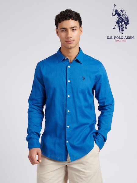 U.S. Polo Assn. Deja Vu Blue Mens Blend Shirt (W37758) | £65