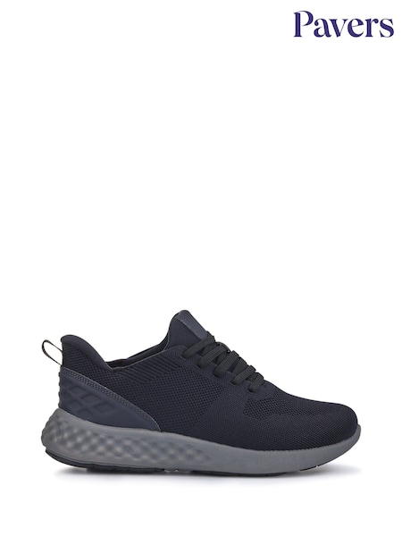 Pavers Blue Chrome Wide-Fit Memory Foam Trainers (W37920) | £40