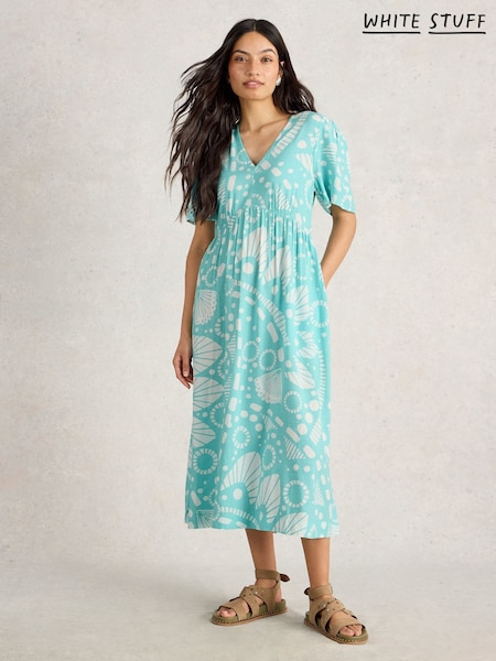 White Stuff Blue Lucy Midi Dress (W38228) | £75