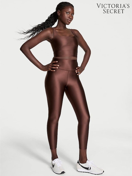 Victoria's Secret Ganache Brown Shine Leggings (W38730) | £81