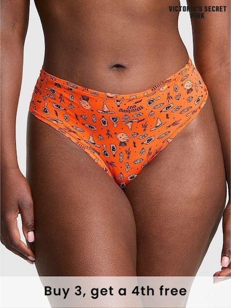 Victoria's Secret PINK Black Witchy Print Cheeky Cotton Knickers (W39248) | £9