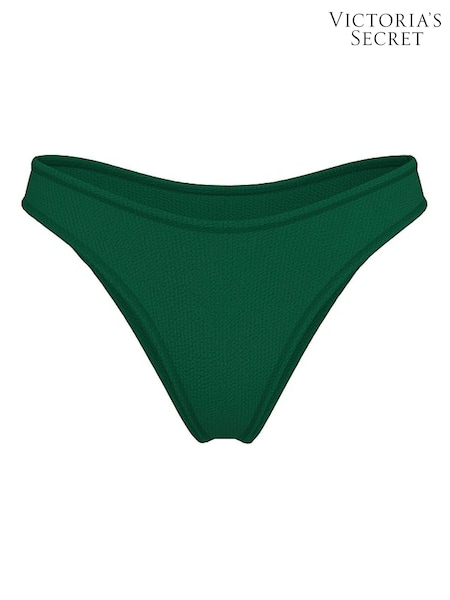 Victoria's Secret Jaguar Green Brazilian Crinkle Bikini Bottoms (W39277) | £39