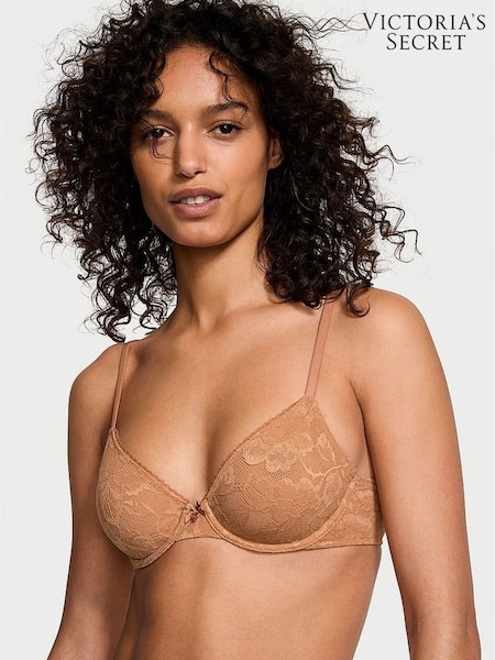 Victoria's Secret Toffee Nude Invisible Lift Lace Bra (W39323) | £35 - £36