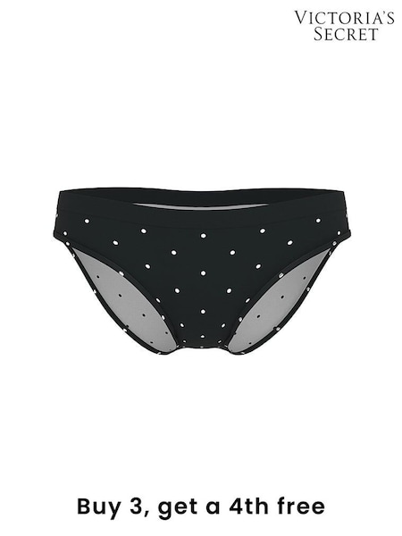 Victoria's Secret Small Black Dot Bikini Knickers (W39380) | £9