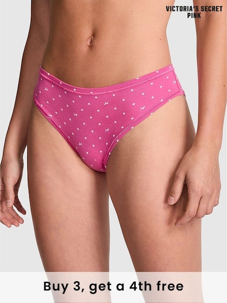 Victoria's Secret PINK Pink Gossip Cheeky Cotton Knickers (W39468) | £9