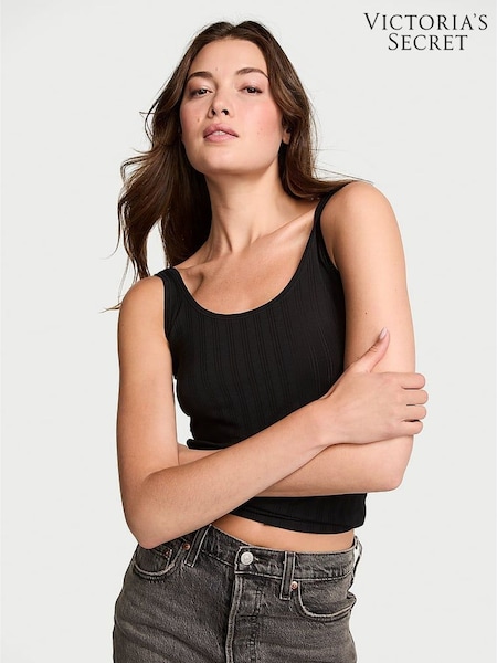 Victoria's Secret Black Modal Tank Top (W39493) | £25