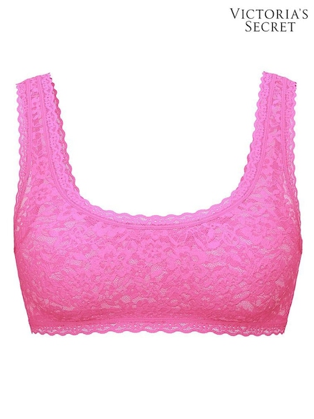 Victoria's Secret Ultra Pink Bralette Sexy T-Shirt Lace Scoop (W39555) | £25