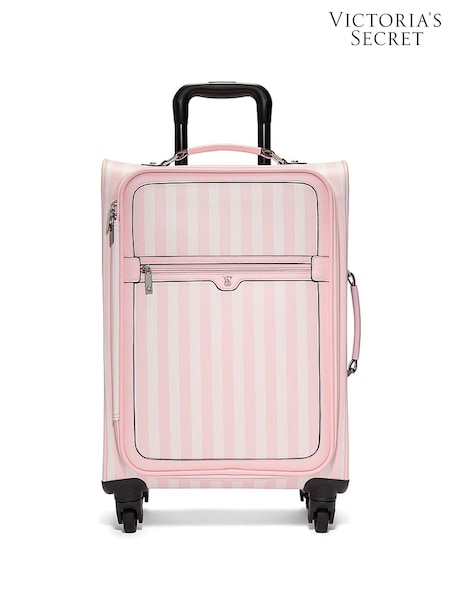 Victoria's Secret Iconic Stripe Pink Carry On Suitcase (W39624) | £195