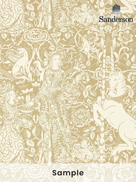 Sanderson Bone Alabaster Aurelia`s Grail Giles Deacon Wallpaper Sample (W39672) | £1