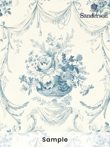 Sanderson Olympic Blue Andromeda`s Cup Giles Deacon Wallpaper Sample (W39676) | £1