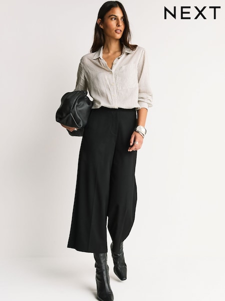 Black Tailored Culottes (W40048) | £28