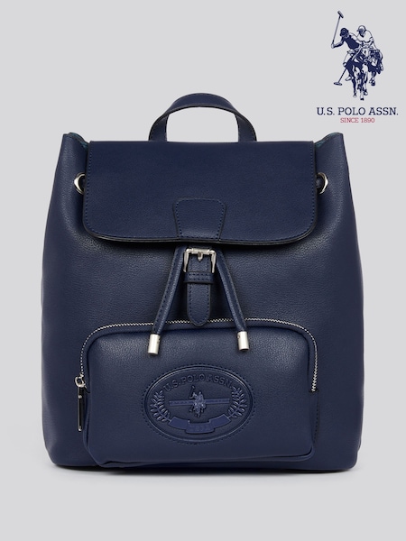 U.S. Polo Assn. Blue Womens Retro Backpack (W40161) | £90