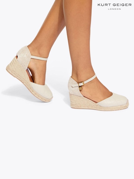 Kurt Geiger London Brixton Black Espadrille Sandals (W40180) | £139