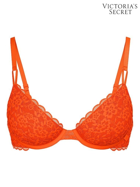 Victoria's Secret Wild Orange Demi Sexy T-Shirt Lace Bra (W40258) | £25